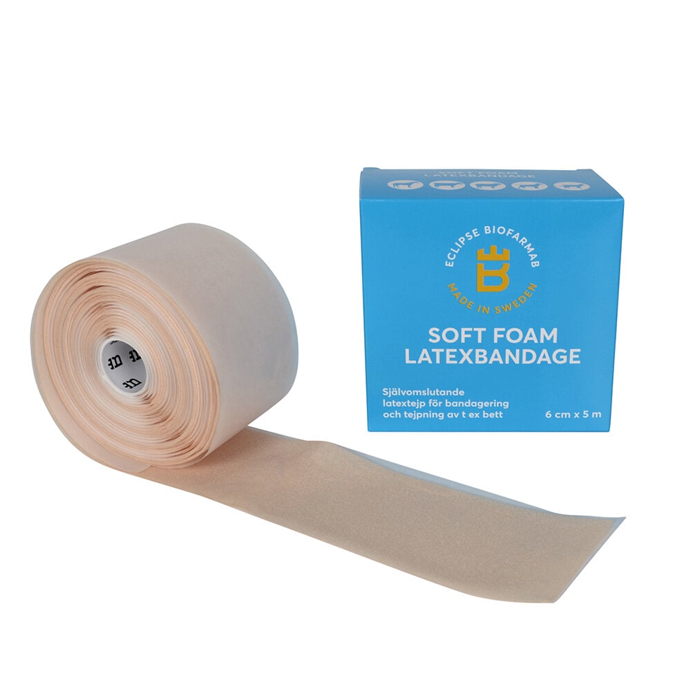 Soft foam latex bandage