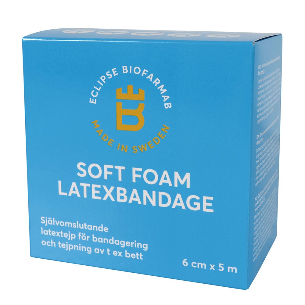 Soft foam latex bandage